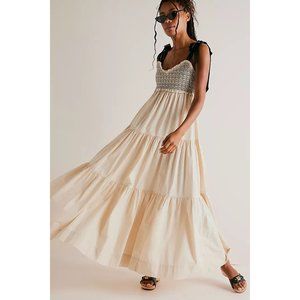 FREE PEOPLE Bluebell Solid Maxi Dress / Vacation Sand